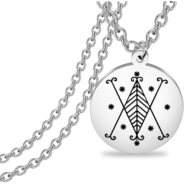 服/ファッション MM: Silver Maman Brigitte Veve Pendant Voodoo Veve Pendant Necklace Sterling Silver
